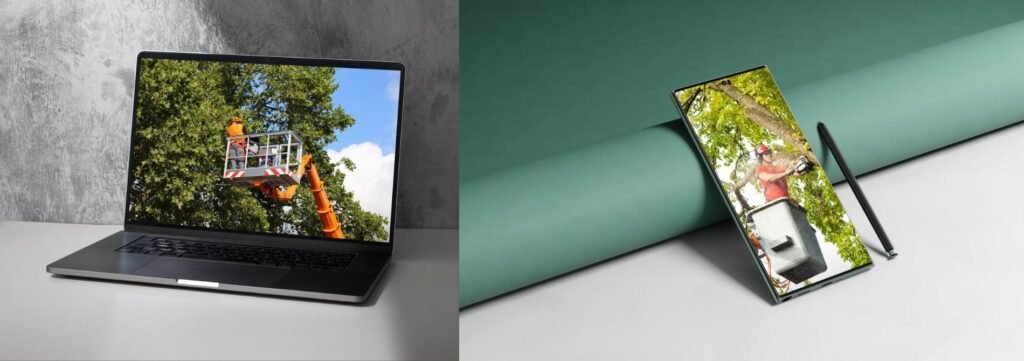 Custom tree service website design, attracting new clients with highly appealing and professional websites tailored to the tree care industry.